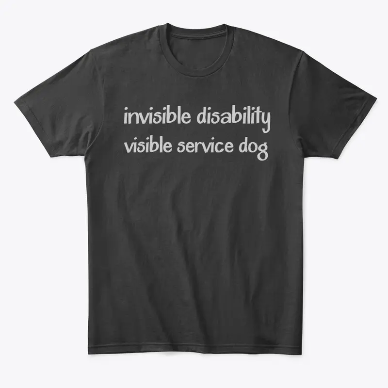 Invisible disability visible service dog