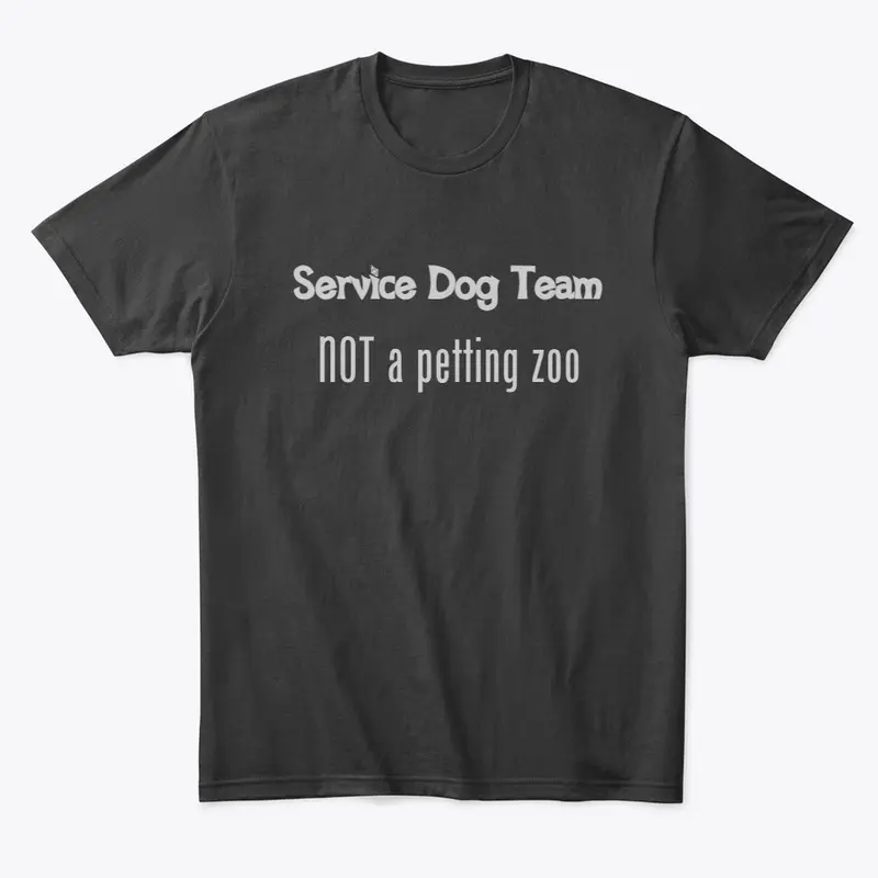 Service dog team, NOT a petting zoo